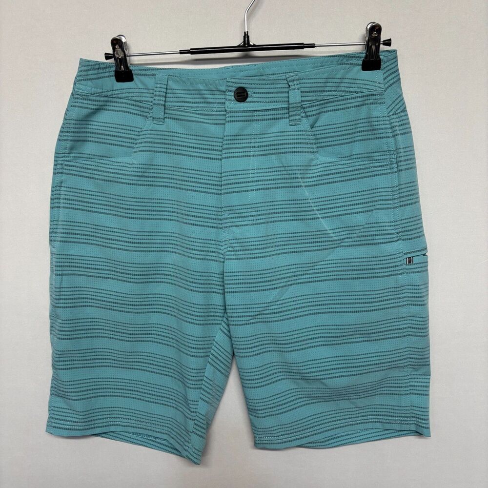 Kuhl Men Outdoor Hiking Upriser Shorts Size 31 Stripes Polyester 23S C134 -4